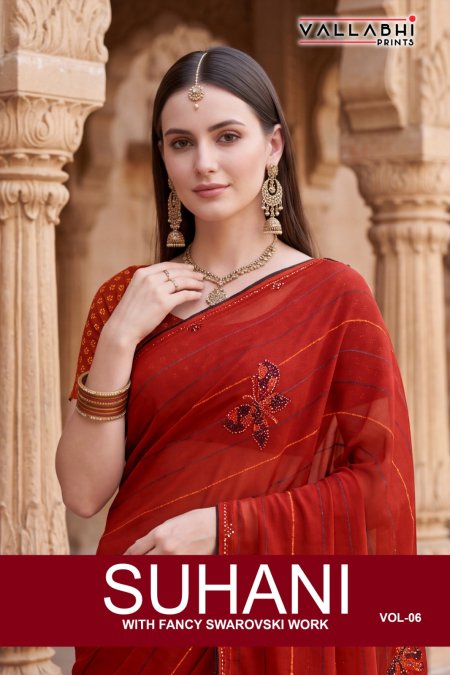 Suhani Vol 6 By Vallabhi Weightless Printed Saree